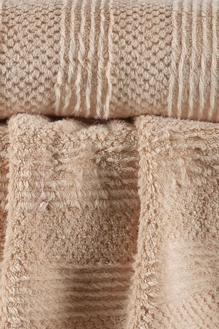 Varol Lavin %100 Premium Cotton El Havlusu 50x90cm Bej-50x90cm Bej