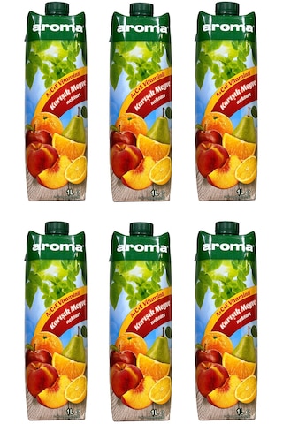 Aroma Karışık Meyve Nektarı 1 Lt X 6 Adet