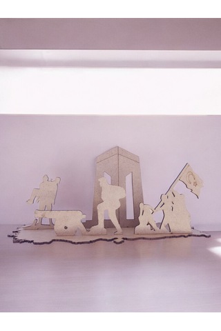 Türk Kahramanları Çanakkale Şehitleri Anma Büyük Boy Ahşap Hobi B