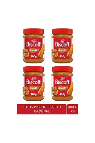 Biscoff Creamy Sürülebilir Krem 400 G X4 Karamelize Bisküvi Lezzetli Set
