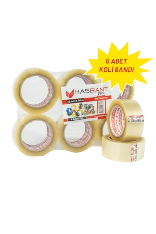 Has Bant Pro 45mmx100m Koli Bandı - 6 Adet