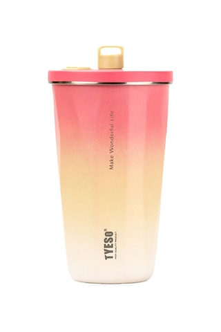Tyeso Candy Tumbler Vakumlu Paslanmaz Çelik Termos 600 Ml - Pembe