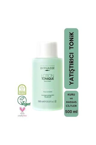 Byphasse Kuru ve Hassas Ciltler için Yatıştırıcı Tonik 500 ML
