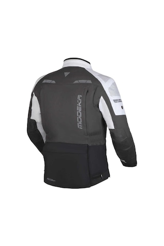 Modeka Hydron Waterproof Ceket Açık Gri - Koyu Gri - Siyah