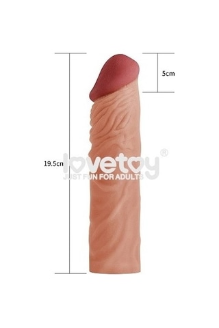Truva Shop Lovetoy X-tra Girth Realistik Uzatmalı Penis Kılıfı