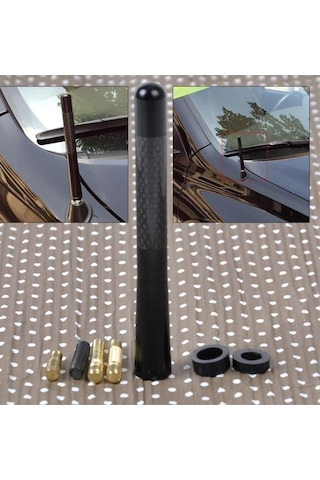 Extra Marketing Suzuki Sx4 Uyumlu Siyah Karbon Fiber Anten Çubuğu Oto Anten Mükemmel Kalite