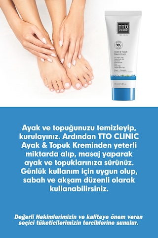 Tto Clinic Ayak ve Topuk Bakım Kremi 100 ML