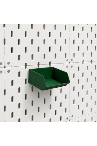 Pegboard Duvar Düzenleyici Organizer Seti Kalemlik, Çok Amaçlı Kutu, Mini Raf Ve Askılık Modüllü Modüler Duvar Organizasyon Sistemi Yeşil