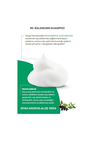 Botanica Comfort Sebum Yağlanma Siyah Aronya Üzümü & Aleo Vera Özlü Şampuan 400 ML