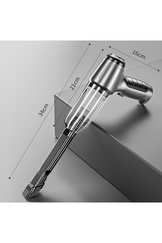 Tongxida Basic Siyah Model Kablosuz Islak Ve Kuru Süpürgesi, El Tipi, Uygun Ev Ve Mekan İçin