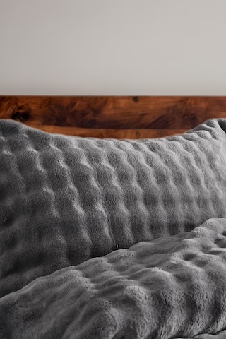 Bubble Battaniye Seti Tek Kişilik Gri Gri