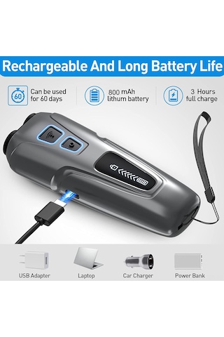 Geeroyoo Taşınabilir Ultrasonik Köpek Kovucu, Gürültü Önleyici Ve Eğitim Aracı, Siyah Renk