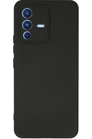 Cosmotex Newface Vivo V23 5g Kılıf Nano İçi Kadife Silikon - Siyah