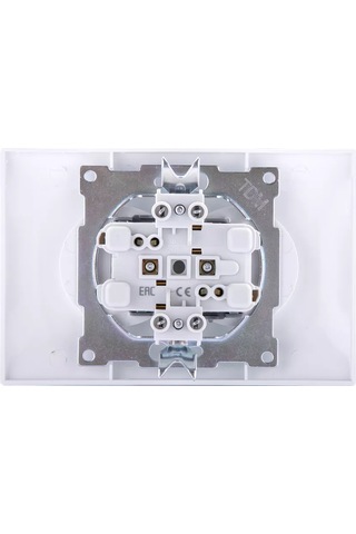 Tdm Electric Çiftli Priz 2p 10a 250v Beyaz "lama" Tdm 229909703 Gizli Fermuar