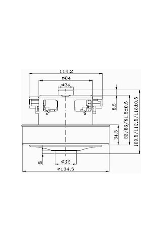 Samsung Uyumlu VCC 8830V3S Rambo Elektrikli Süpürge Motoru - CG35 HD