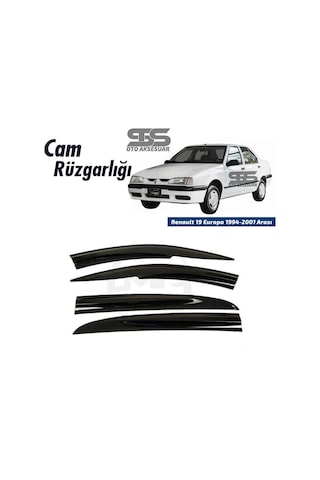 Cam Rüzgarlığı Renault 19 1994-2001 Arası Mügen Tip Piano Black