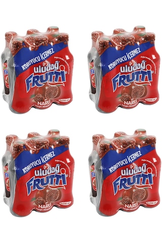 Uludağ Frutti Nar Aromalı Maden Suyu 200 Ml X 24 Adet