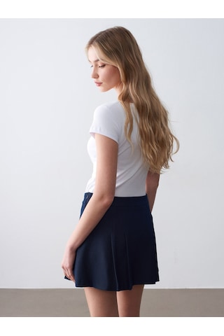 Dilvin 32688 %100 Pamuk Basic T-shirt-beyaz