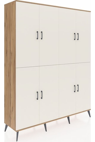 Hyperion Gardrop 8 Raflı 8 Kapaklı 176x44x221 Çam-aytaşı/antrasit Aytaşı/antrasit