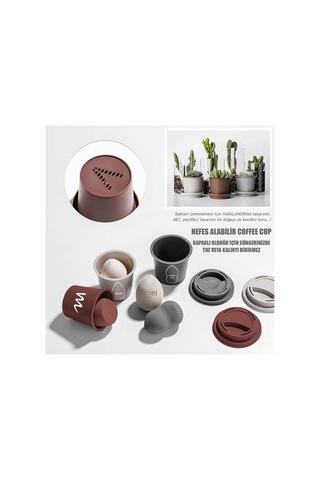Makyaj Süngeri Fondöten Emmeyen Sponge 3lü Set 3 Pro 3 Mini Coffee Cup Hijyenik Dark