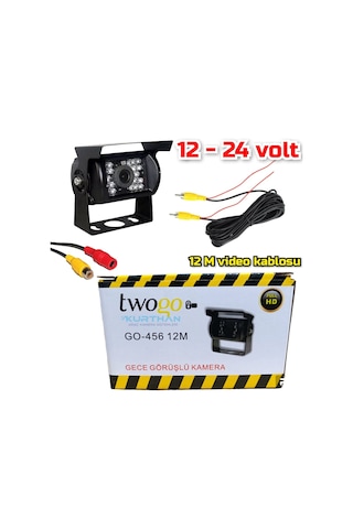 Metal Kasa 18 Ir Led Araç Kamerası 12-24 Volt 12 M. Video Kablosu