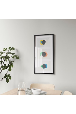 Siyah Çerçeve, Siyah, 81x40 Cm