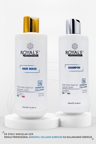 Royale Professional Horsetail Collagen Yavaş Uzayan Saçlar İçin Güçlendirici Saç Maskesi 500 ML