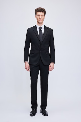 Hatemoğlu Siyah Slim Fit Mono Yaka 6 Dr Takım Elbise