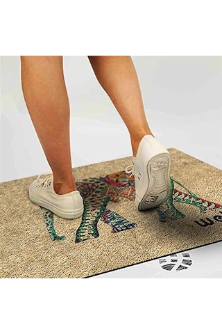 Monnhein Tasarımlı Dekoratif Kapı Önü Paspas, Dış Mekan/ev İçi/banyo/mutfak/yatak Odası/giriş Paspasları Re Çok Renkli