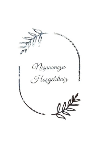 Nişan Peçetesi Gümüş Varak Baskılı 16 Adet Diğer