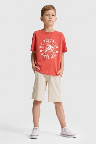 U.S. Polo Assn. U.s. Polo Assn. Erkek Çocuk Açık Haki Şort Örme 50320462-vr183 Acık Hakı