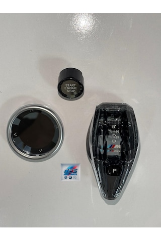 Bmw F32 Uyumlu Kristal Işıklı Vites Topuzu / Start Stop / İ-drive 3 Parça Set Renkli