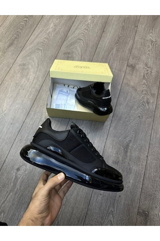Fileli Şeffaf Klasik Erkek Ayakkabısı Alexander Mcqueen 521 Sıyah