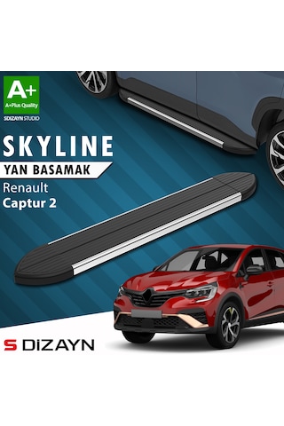 S-dizayn Renault Captur 2 Skyline Krom Yan Basamak 183 Cm 2020 Üzeri A+ Kalite