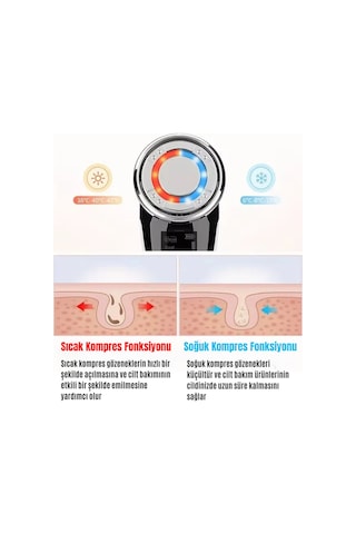 Enshall D818 Soğuk Sıcak Kırışıklık Yüz Masaj Ems Cihazı