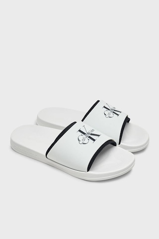 Calvin Klein Logolu Terlik Hm0hm02229ybr Erkek Terlik Hm0hm02229 Ybr-15020 Beyaz