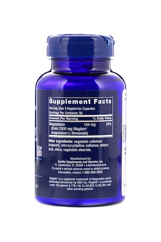 Life Extension Neuro-Mag Magnezyum L-Treonat. 90 Vejetaryen Kapsü