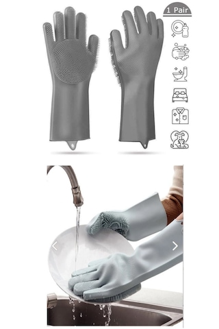 Çarşı Hanem Silikon Mutfak Temizlik Bulaşık Yıkama Eldiveni