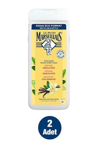 Le Petit Marseillais Vanilya Sütü Banyo ve Duş Jeli 2 x 650 ML