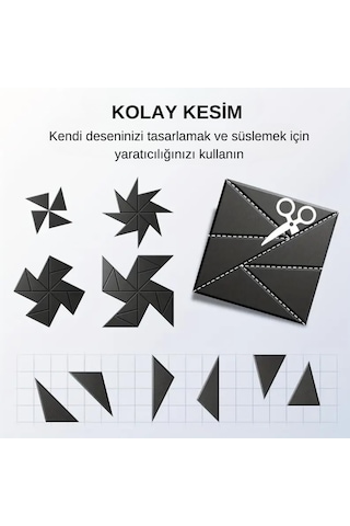 12'li Siyah Duvar Karoları Dekoratif Isı Yalıtım, Ses Yalıtım Yapışkanlı Duvar Deseni Ev, Stüdyo,ofis İçin