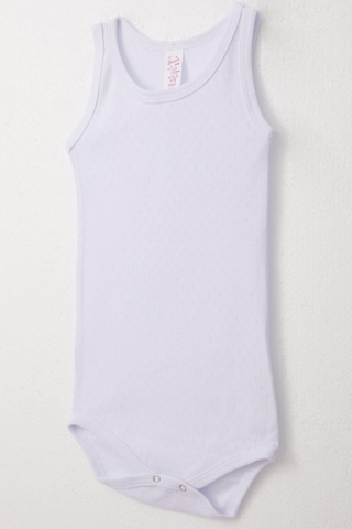 Breeze Kız Bebek Çıtçıtlı Atlet Zıbın Body Jakarlı 9 Ay-3 Yaş, Beyaz Beyaz