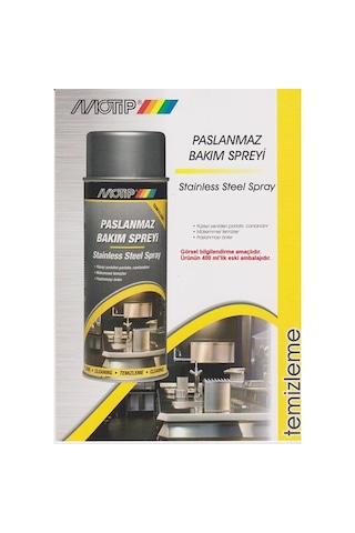 Motip Paslanmaz Çelik İnox Temizleme Spreyi 500 Ml 1 Adet