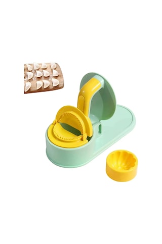 Honmex 3'lü 1 Hamur Ve Manti Oluşturucu, Ev Ve Restoran Mutfak Aleti, Pp Malzeme, Zaman Tasarruflu, Kolay Kullanım, Yeşil Açık Yeşil