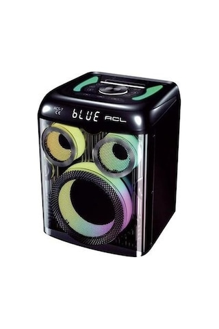 Acs-7 50w Bluetooth Hoparlör 8 İnç Speaker, Mikrofon, Rgb Yüksek Sesli Parti Ve Karaoke
