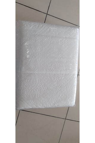 Merinos Yatak Örtüsü Çift Kişilik İpeksoft / Çeyizlik / Günlük Kullanım İçin Uygun Açık Krem