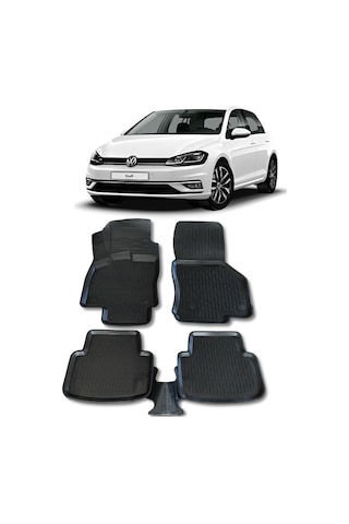 Vw Golf 7.5 7 Paspas 2013 - 2020 Arası 3D Havuzlu Wöller Paspas