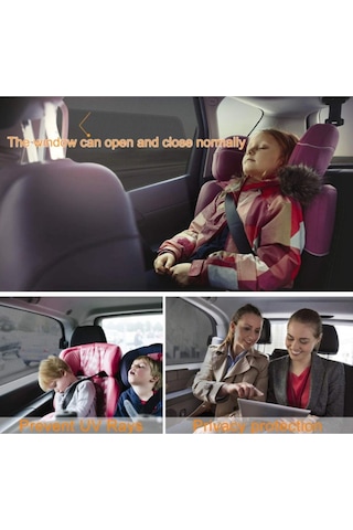Oto Yan Cam Perdesi Arka Güneşlik Araç Anne Bebek Çocuk Perde Arka Koltuk Emzirme Örtüsü 1 Adet