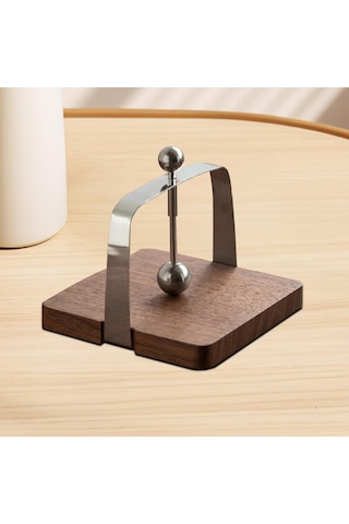 Homyl Cafe Peçete Tutucu, Doku Ahşap Taban Organizatör Rafı Çok Renkli