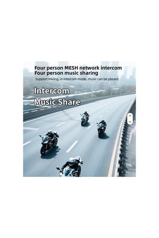 Aggıy K16 Motorsiklet İnterkom - 4 Kişi 2 Mikrofon - Uzun Şarjlı - Bt 5.4