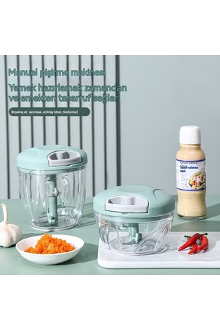 Maoyaya Manuel Sarımsaklı Pounder - Yeşil Renkli Pratik Ve Sağlam Sarımsak Ezici Yeşil